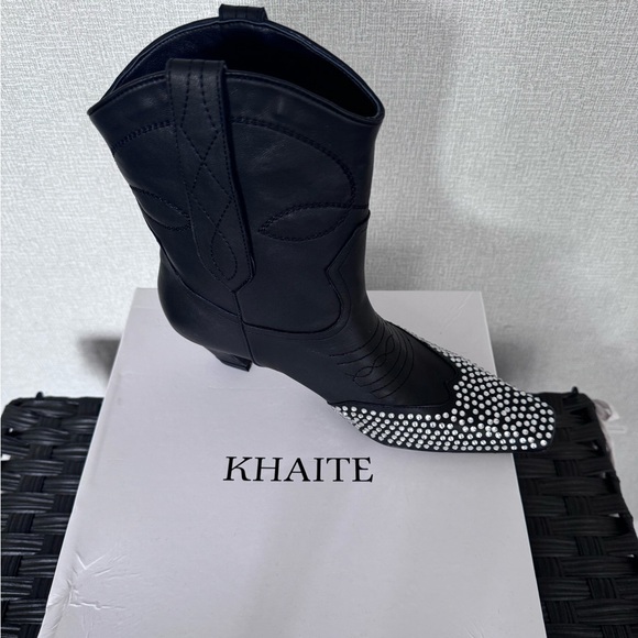 KHAITE Shoes - BNIB *Khaite* Black Cowboy Boots 1:1